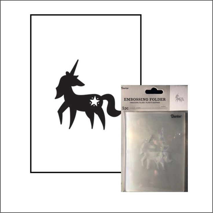 Embossing Folder Unicorn / Folder de Grabado Unicornio Folders de Grabado Darice