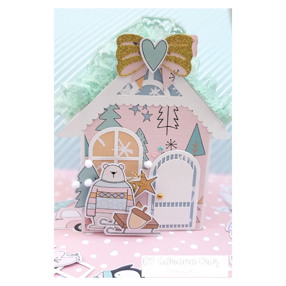 Kit de Papel Cartulina Invierno con Chocolate Papel Memory Kits