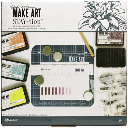 Wendy Vecchi Make Art Stay-tion 7&quot; / Tapete Magnético para Estampar Tapetes, Mats Wendy Vecchi