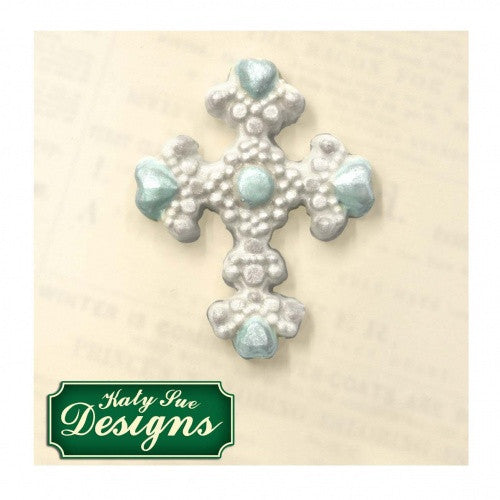 Beaded Cross Mold / Molde para hacer Cruces de Azúcar Herramientas para Modelado Katy Sue Designs