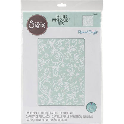 Plus Botanical Swirls Embossing / Folder de Grabado Plus Espirales Botánicos Descontinuado Sizzix