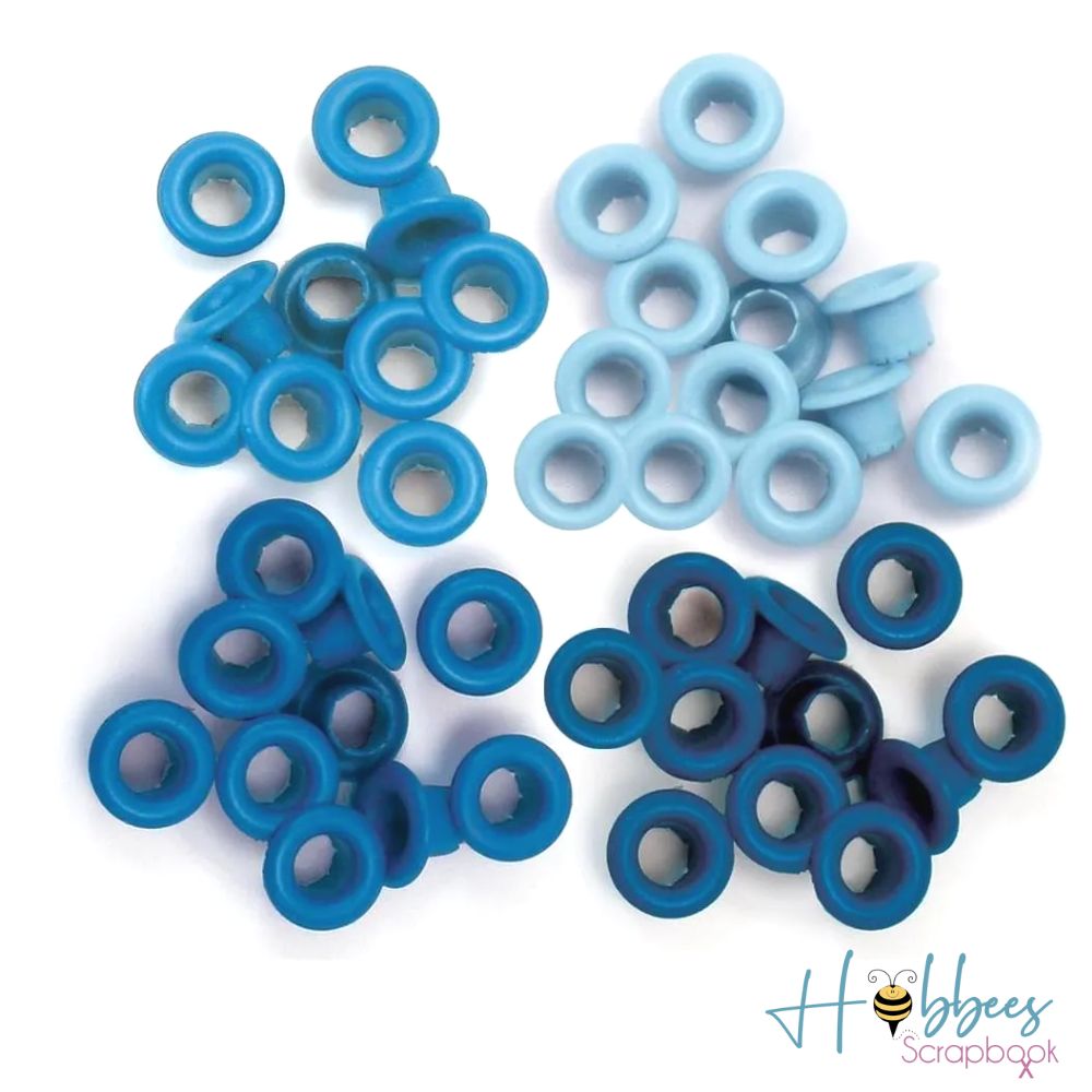 Standard Eyelets Blue / Ojillos Estándar Azules Adornos / Embellishments We R Memory Keepers