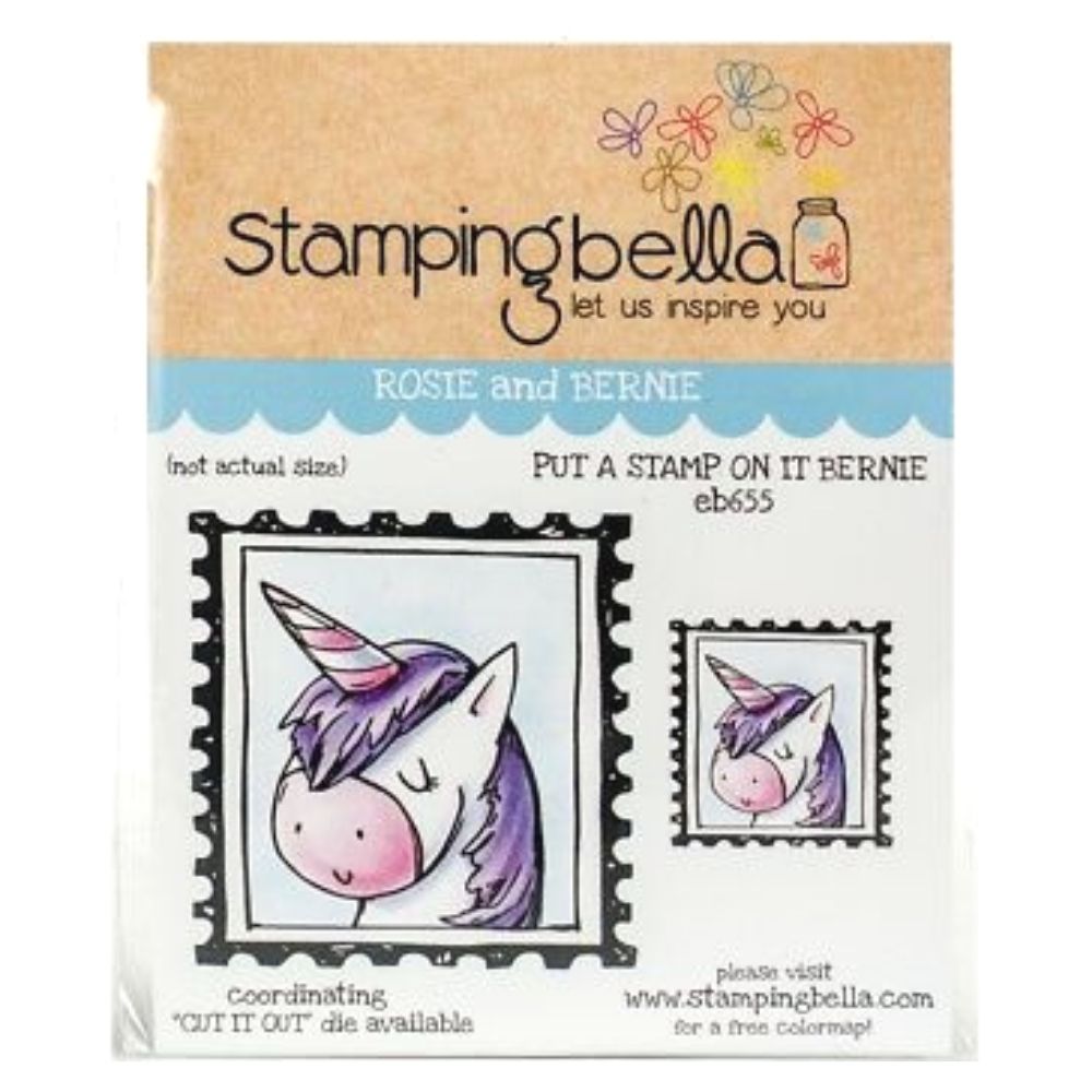 Put A Stamp On It Bernie Stamps / Sellos de Goma Cling de Unicornio Sellos Stamping Bella