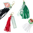 Evergreen & Holly Tassels / 4 Borlas con Charms Adornos / Embellishments American Crafts