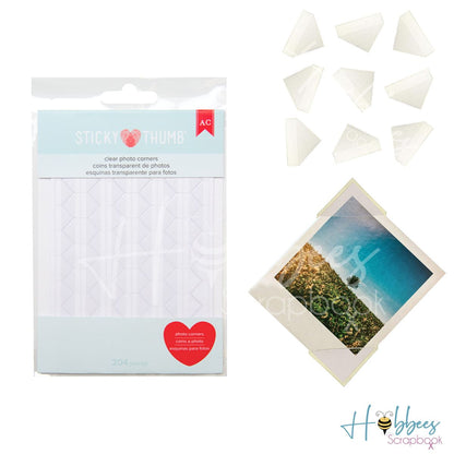 Clear Photo Corners  / Esquinas para Fotografías Transparentes Adornos / Embellishments American Crafts