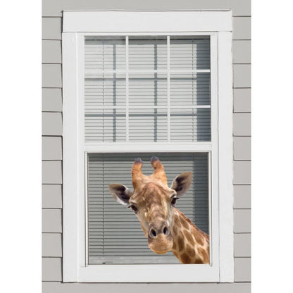 Joy Riders Giraffe Window Cling / Cling Adherible para Ventanas Jirafa Stickers Colorbok