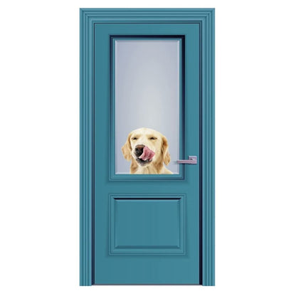 Joy Riders Dog Licking Window Cling / Cling Adherible para Ventanas Perro Stickers Colorbok