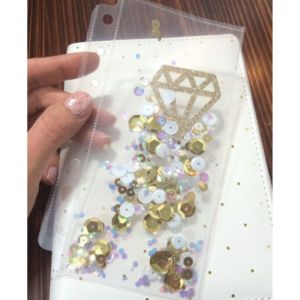 Gold Glitter Sequins / Lentejuelas Planas Doradas Brillantes Adornos / Embellishments Darice