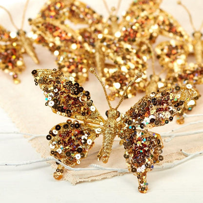 Gold Glitter Sequins / Lentejuelas Planas Doradas Brillantes Adornos / Embellishments Darice