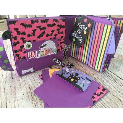 Kit de Papel Cartulina Halloween Papel Memory Kits