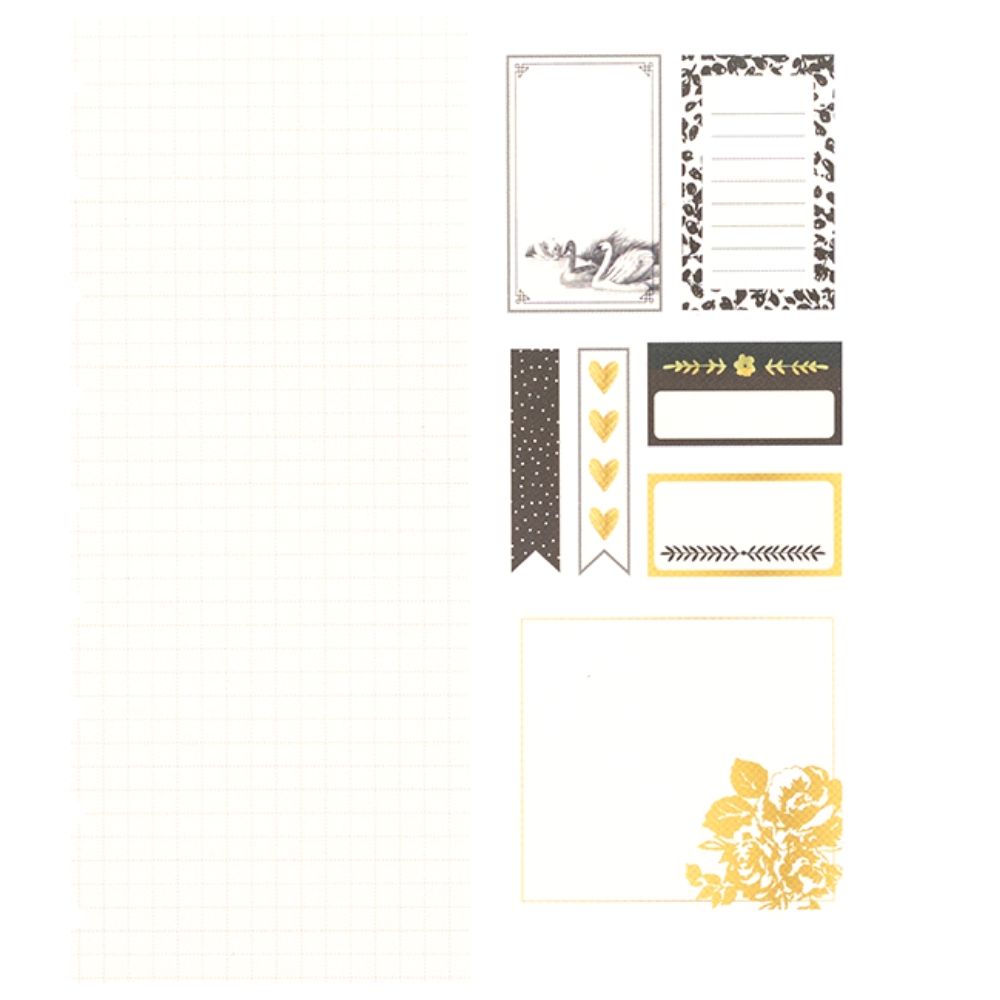 Day to Day Swan Sticky Notes / Notas Adhesivas Cisne 140pz Papel Crate Paper