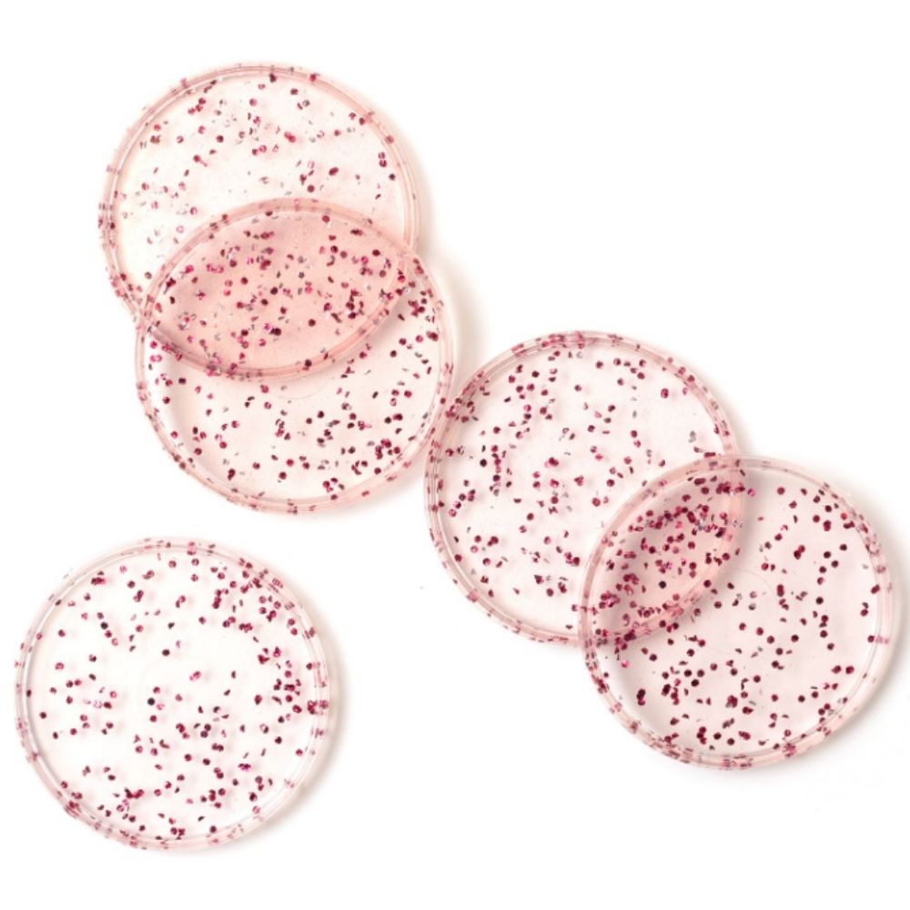 Pink Glitter Discs 1.75&quot;/ Discos para Agendas Rosa con Glitter Discos para Planners Maggie Holmes