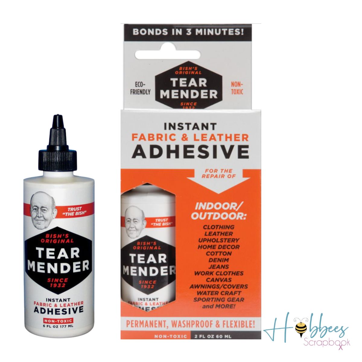 Tear Mender Adhesive / Adhesivo Para Reparar Tela y Cuero