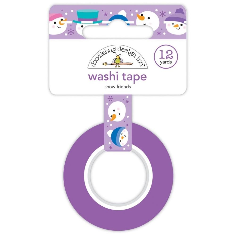 Washi Tape Snow Friends Winter Wonderland / Cinta Adhesiva Navidad Washi Tape Doodlebug