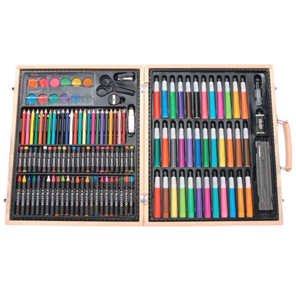 Set De Arte Para Niños Colores Marcadores Crayolas Acuarela