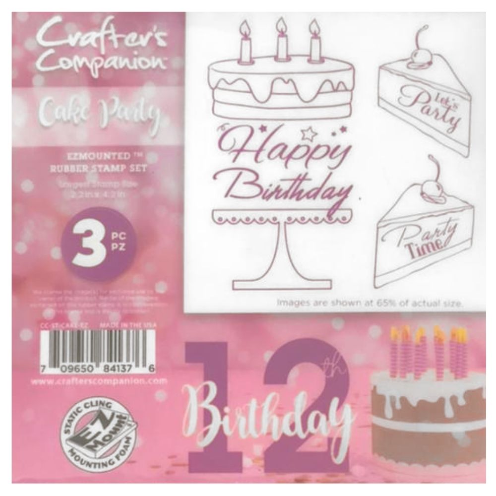 Cling Stamps Cake Party  / Sellos de Goma Cling Fiesta de Pastel Sellos Crafter&