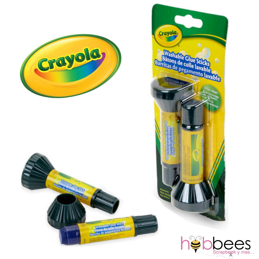 Washable Glue Sticks / Barras de Pegamento Adhesivos / Pegamentos Crayola