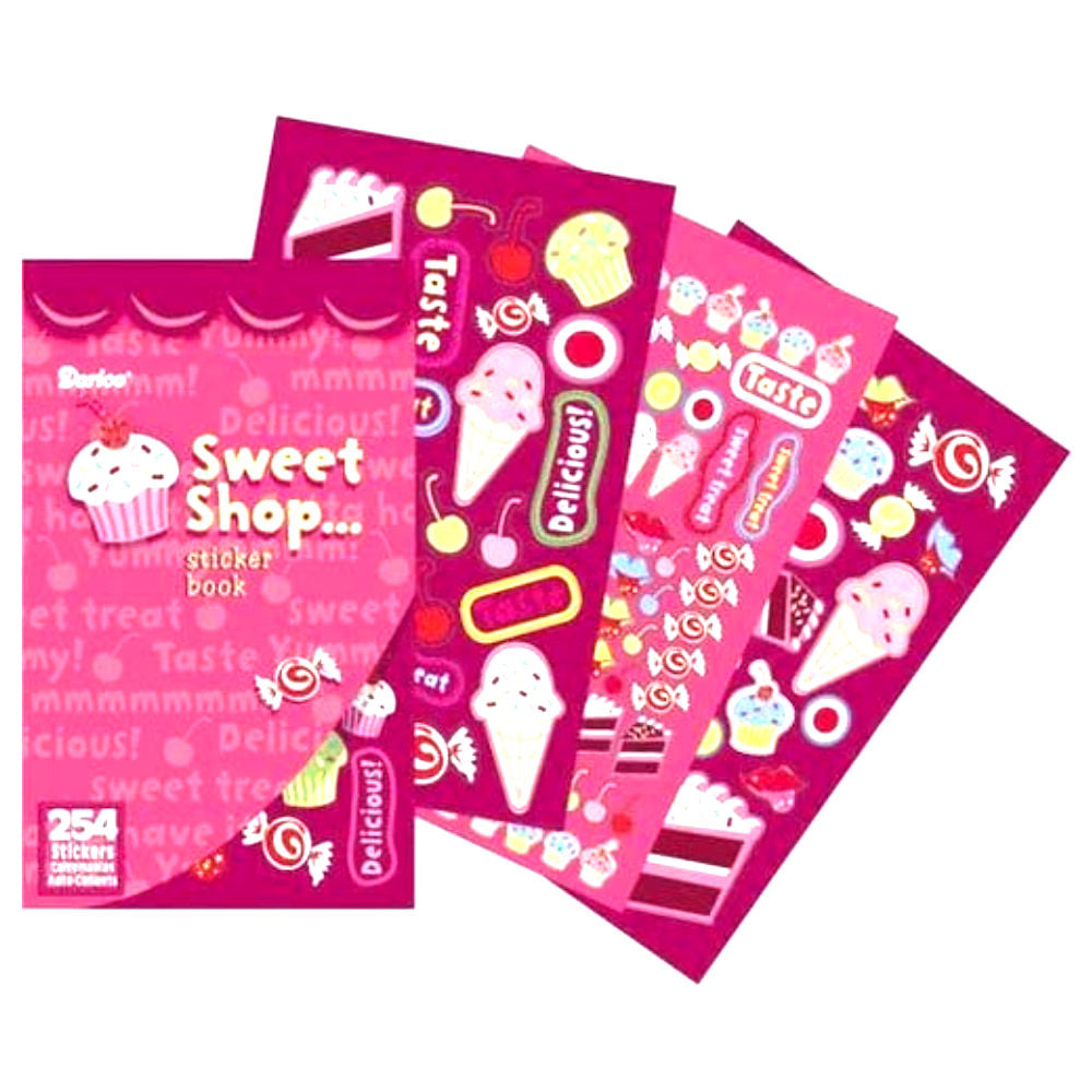 Sticker Book Sweet Shop / Libro con 254 Estampas de Dulces Stickers Darice