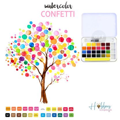 Watercolor Confetti Introduction Set / Set Introductorio de Acuarelas Acuarela Prima Marketing