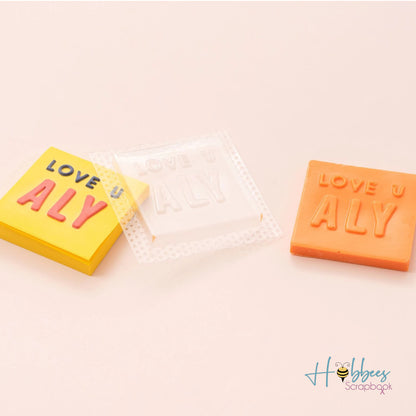 Mold Press Alphabet Stickers / Estampas de Alfabeto 3D Minúsculas Estampas We R Memory Keepers