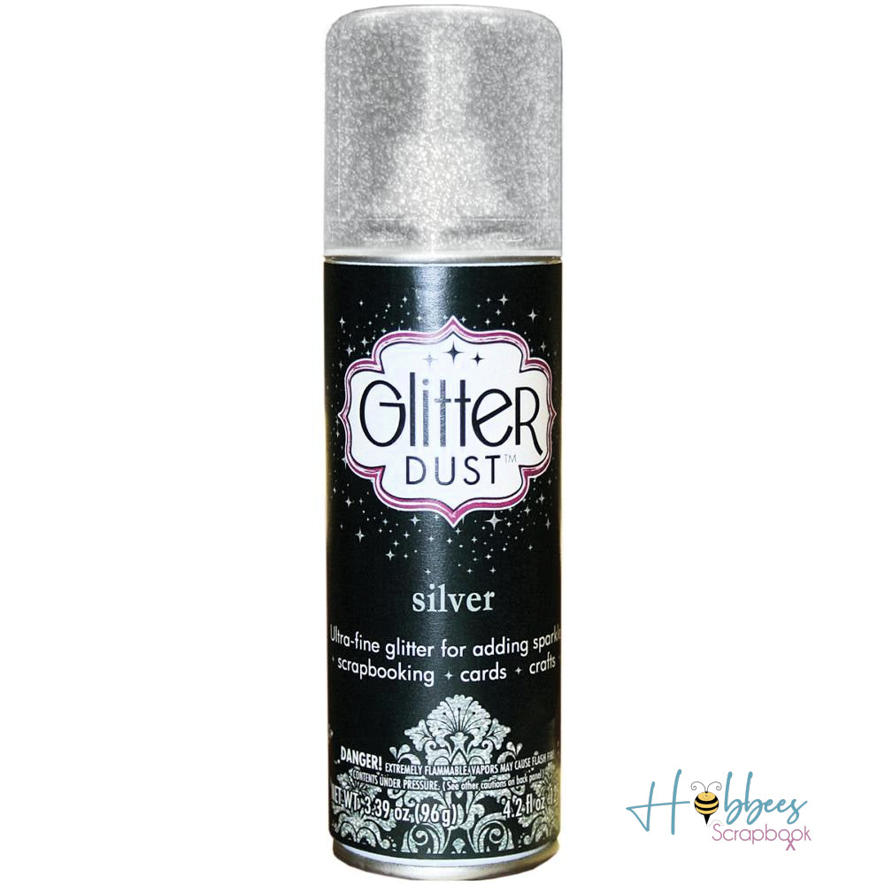 Glitter Dust Spray Silver / Aerosol de Brillitos Plateados Pintura y Medios Mixtos Thermo Web