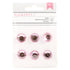 Pink Gems Brads / Gemas Chinches Adornos / Embellishments American Crafts