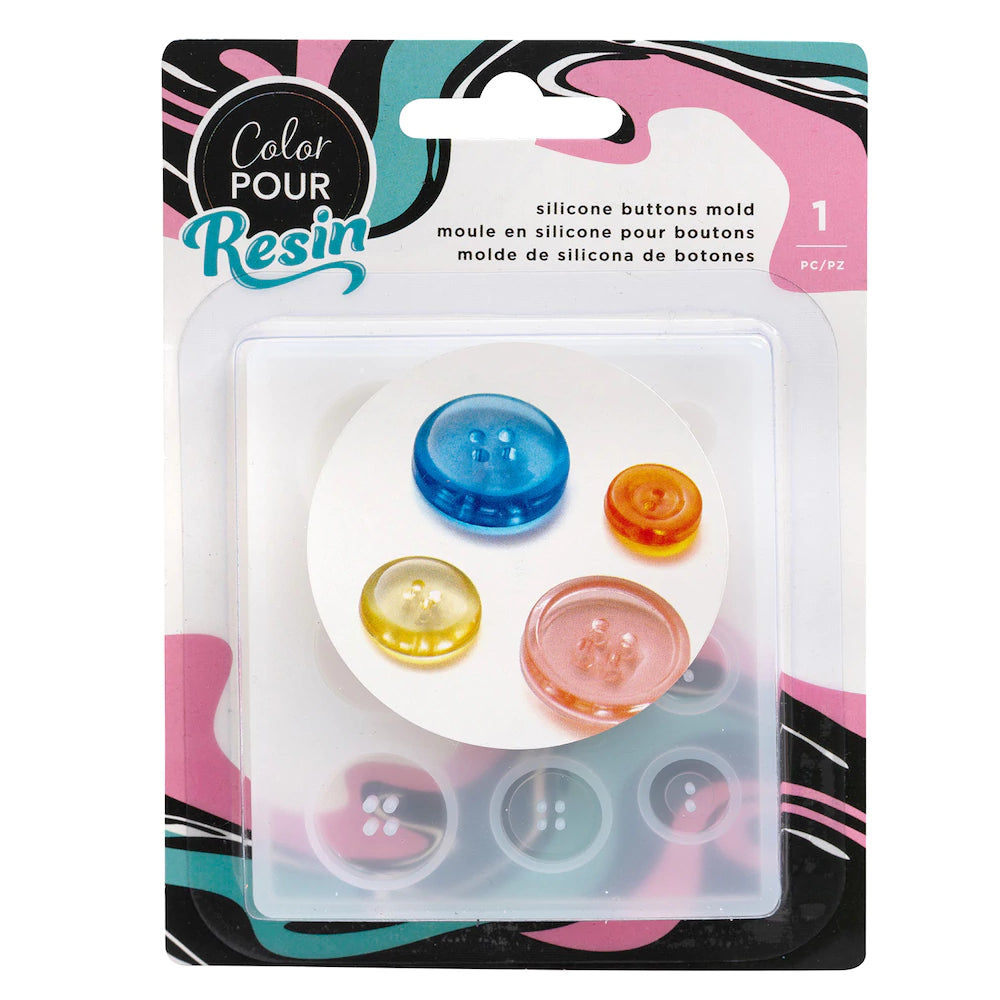 Silicone Buttons Mold / Molde para hacer Botones Accesorios American Crafts