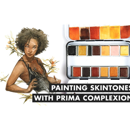 Watercolor Pans Complexion  / Acuarelas Tonos de Piel Acuarela Prima Marketing