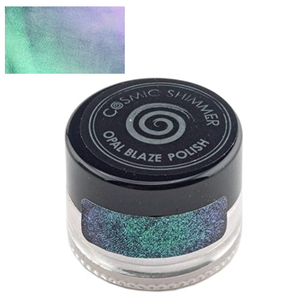 Cosmic Shimmer Opal Blaze Polish Turquoise Peach Pastas Texturizadoras y Medios Mixtos Creative Expressions