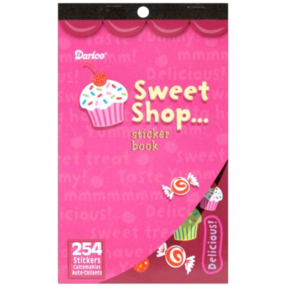 Sticker Book Sweet Shop / Libro con 254 Estampas de Dulces Stickers Darice