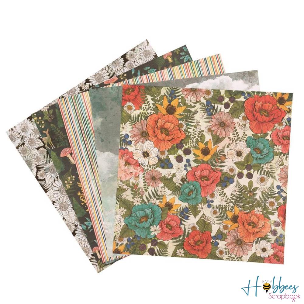 Fernwood Paper Pad 12 x 12&quot; / Block de Papel Estampado Papel Vicki Boutin