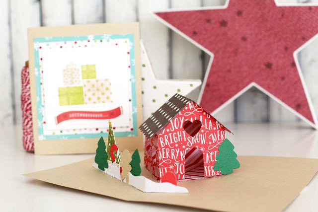 Pop-up Gingerbread House Die /  Suaje de Casa Muñeco de Gengibre en 3D Descontinuado We R Memory Keepers