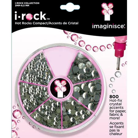 i-Rock Hot-Fix Crystal Accents / Cuentas de Vidrio con Pegamento de Fijación en Caliente Descontinuado Imaginisce