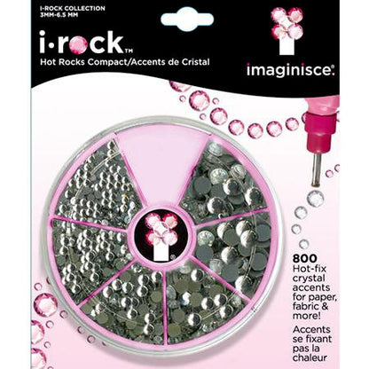 i-Rock Hot-Fix Crystal Accents / Cuentas de Vidrio con Pegamento de Fijación en Caliente Descontinuado Imaginisce