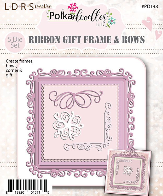 Polkadoodles Ribbon Frame Dies / Suaje de Corte de Marco y Orillas Dados de Corte / Suajes / Troqueles LDRS Creative