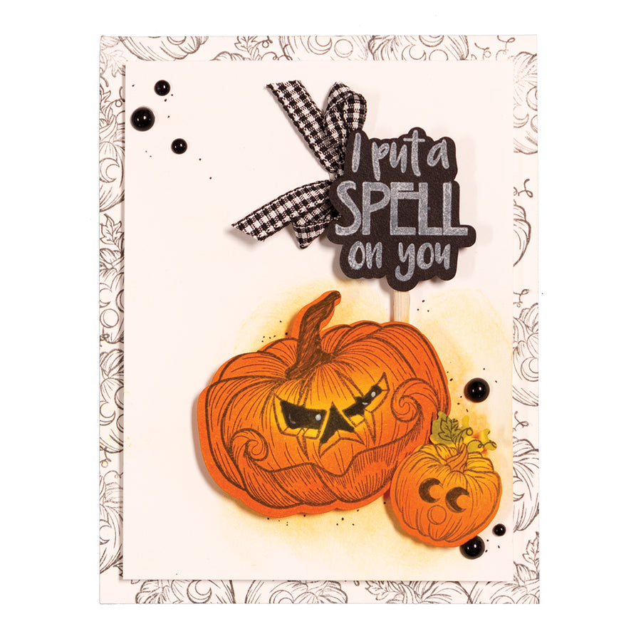 Spell On You Dies &amp; Stamps  Set / Suajes de Corte y Sellos de Hechizo Dados de Corte / Suajes / Troqueles Spellbinders