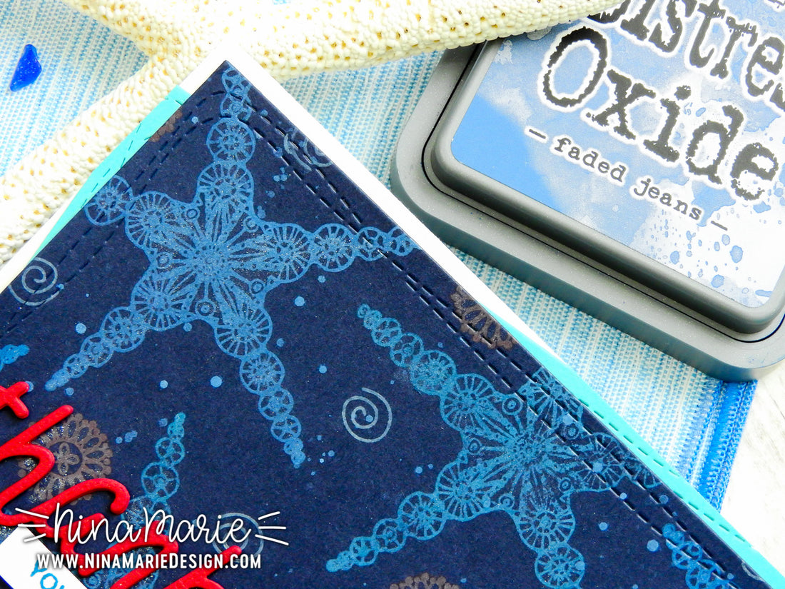 Tim Holtz Distress Oxide Faded Jeans / Cojin de Tinta Efecto Oxidado Azul Mezclilla Tintas Ranger