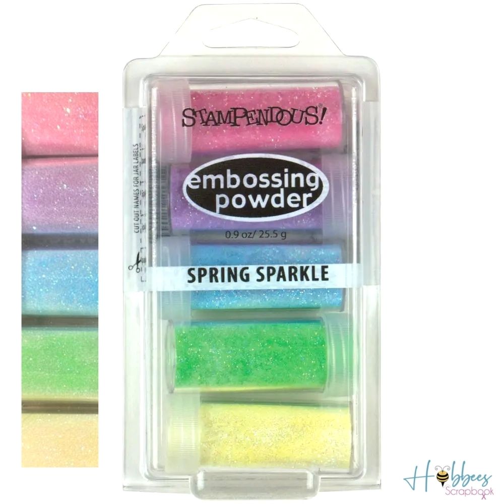 Embossing Powder Spring Sparkle Set / 5 Polvos de Embossing Primavera Polvos de Embossing Stampendous