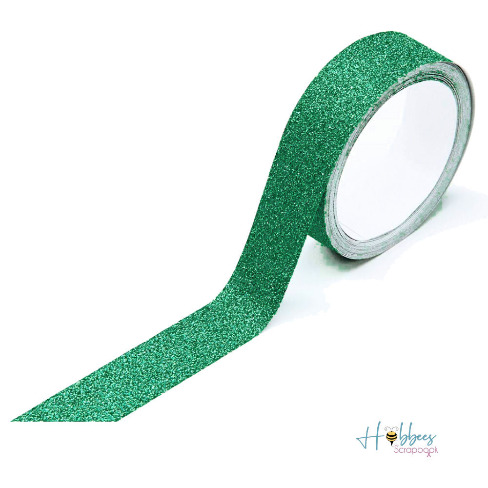 Sparkle Tape Green / Cinta Adhesiva Verde Brillante Washi Tape Darice