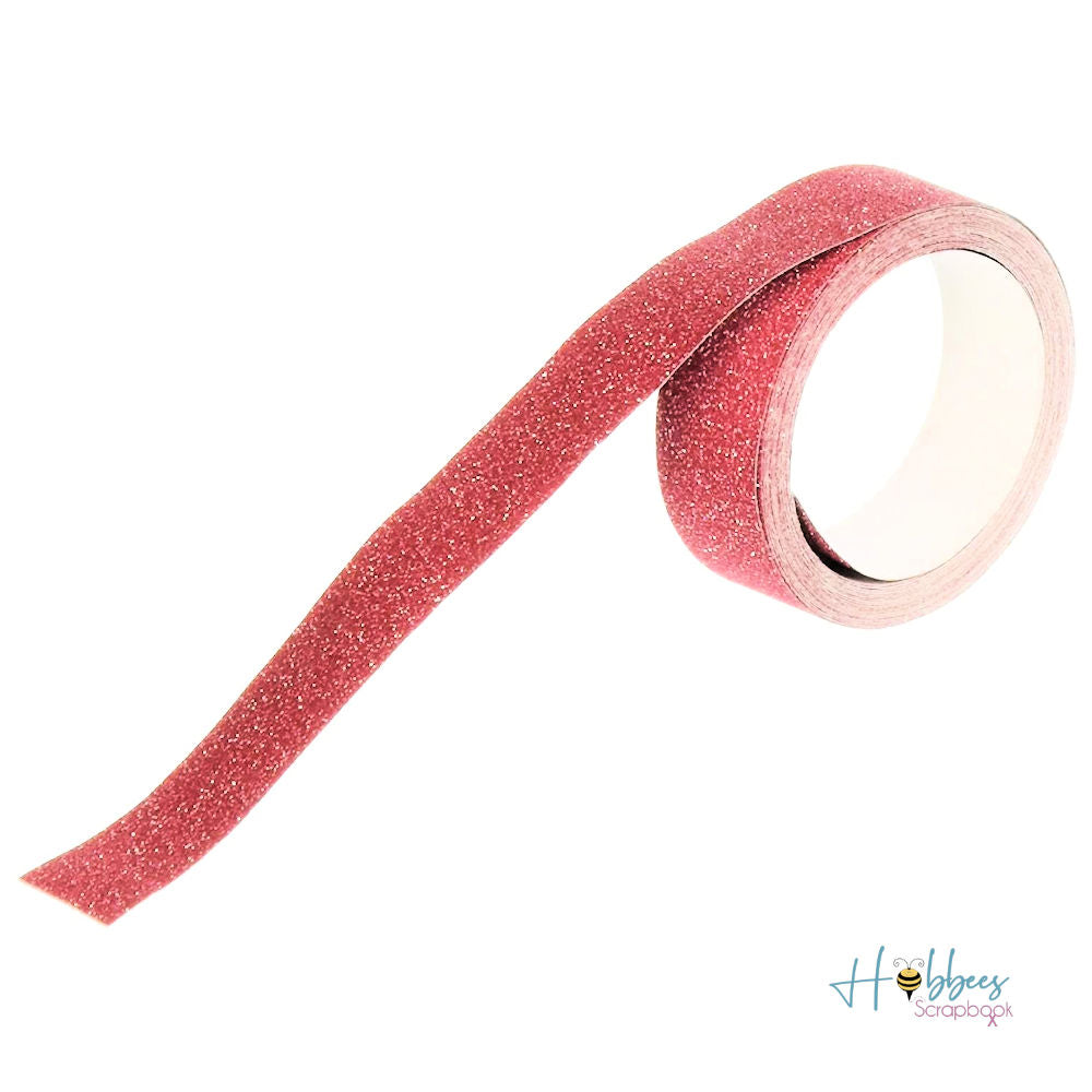 Sparkle Tape Red / Cinta Adhesiva Roja Brillante Washi Tape Darice