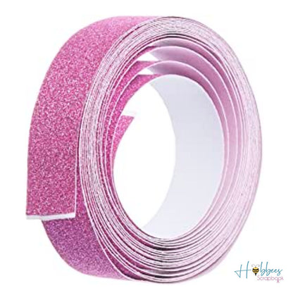 Sparkle Tape Hot Pink / Cinta Adhesiva Rosa Intenso Brillante Washi Tape Darice