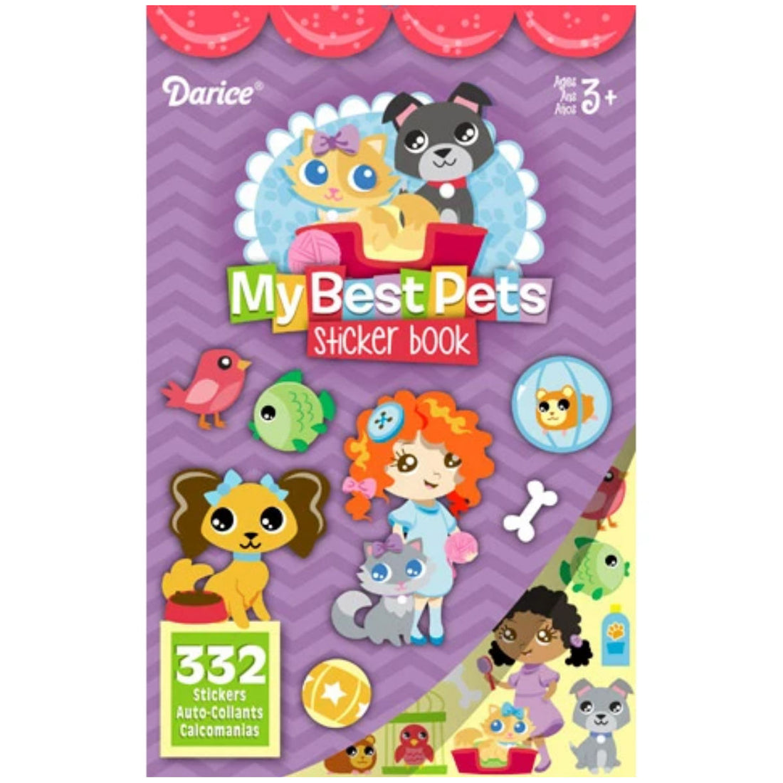 Sticker Book for Kids My Best Pets / Libro con 332 Estampas Mascotas Stickers Darice