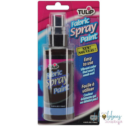 Tulip Fabric Spray Paint Black / Spray para Tela Negro Pintura para Tela Tulip