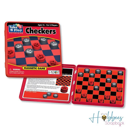 Magnetic Game Checkers / Juego de Damas Chinas Magnético Accesorios Patch Products