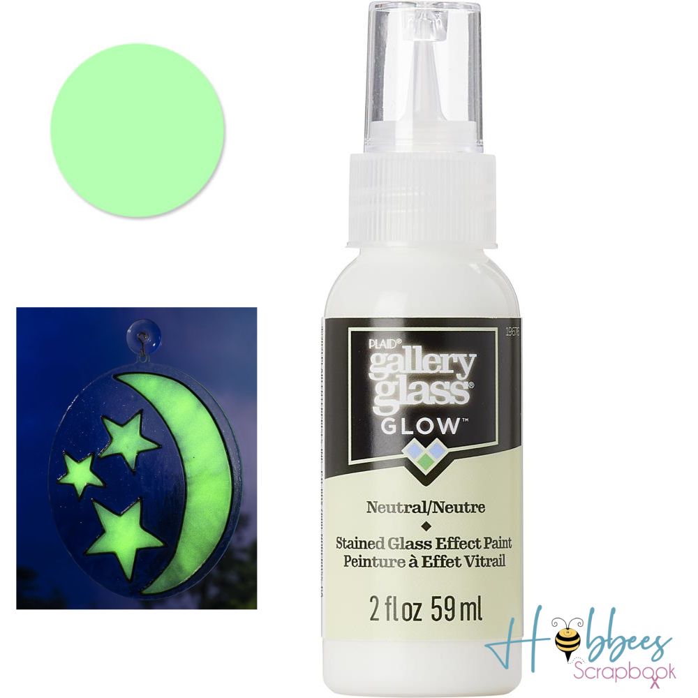 Gallery Glass Paint Glow In The Dark / Pintura para Vitral Brillo en la Oscuridad Vitral Folk Art