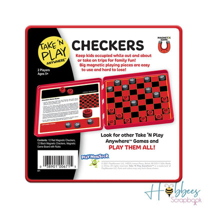 Magnetic Game Checkers / Juego de Damas Chinas Magnético Accesorios Patch Products