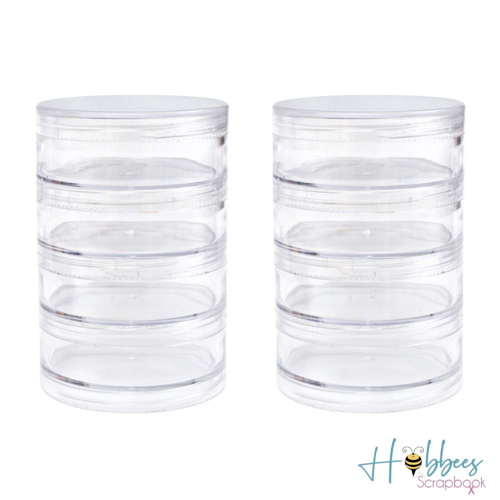 Stacking Jars Large / Frascos Apilables Grandes Almacenamiento y Organización We R Memory Keepers