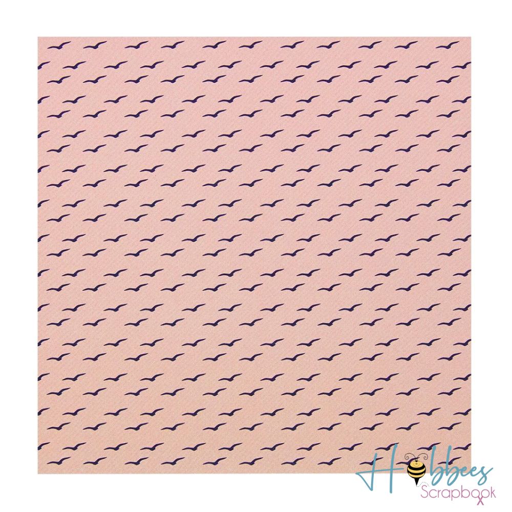 Mixed Card Pack Coral Skies / Papel en Tonos Azúl y Coral 6&quot;x6&quot; Papel Tonic Studios