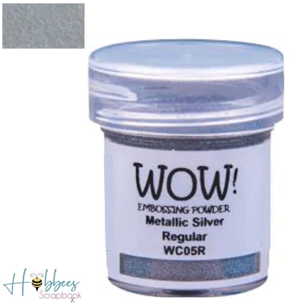 Silver Embossing Powder / Polvo de Embossing Plata Polvos de Embossing Wow!