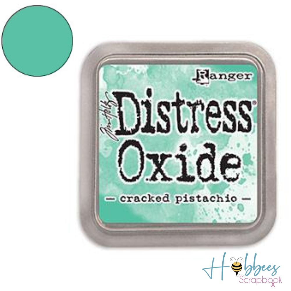 Tim Holtz Distress Oxide Cracked Pistachio / Cojin de Tinta Efecto Oxidado Verde Tintas Ranger